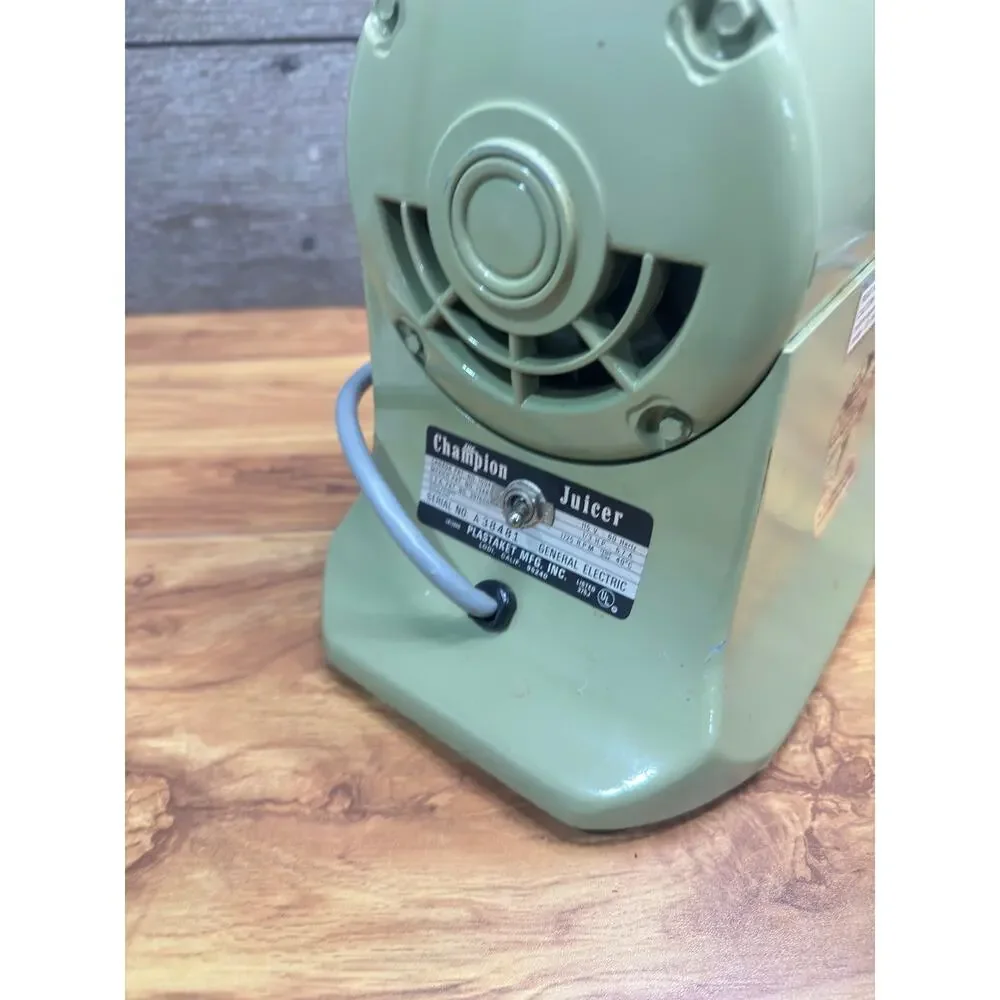 VTG Champion Juicer 1/3 HP Heavy Duty Motor Model G5-NG-853S ~tested Working